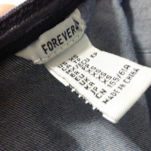 FOREVER 21 strapless tube dark wash denim jumpsuit - Picture 12 of 12